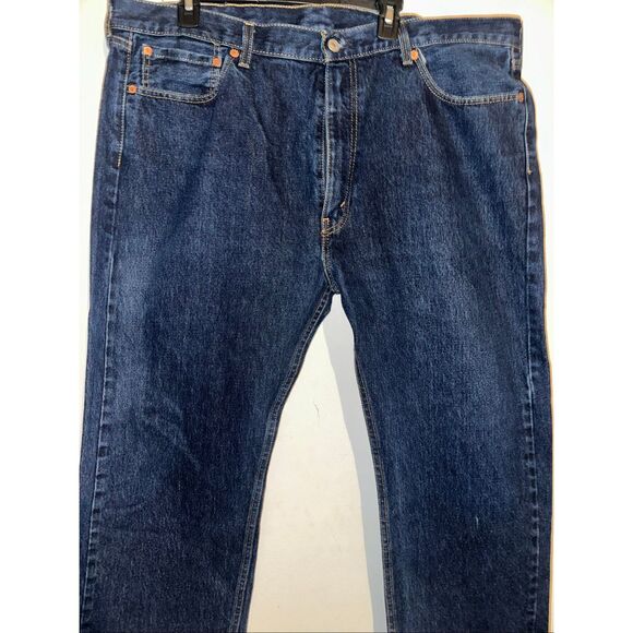 VINTAGE LEVIS 505 REGULAR FIT STRAIGHT LEG BLUE JEANS SIZE 42 x 30 RED TAB - Picture 6 of 7